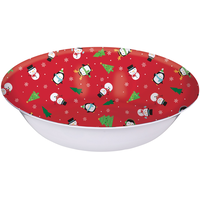 Snowy Friends Serving Bowl Overhead_Plunge