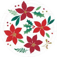 Moules à dessert, Joyeux Noël, houx, 7 po, paq. 8 Overhead_Flat