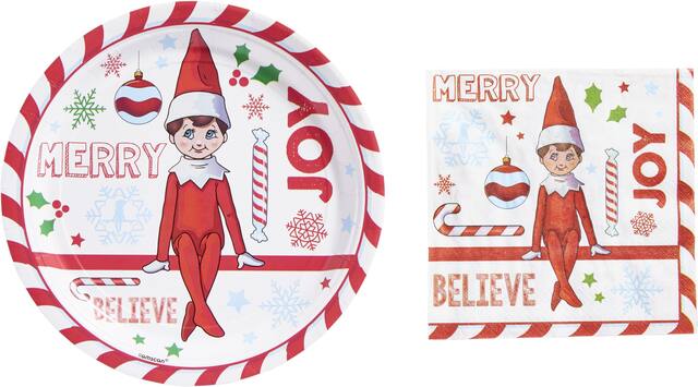 Elf on the Shelf Tableware Combo Pack, 30-pc Front_Flat