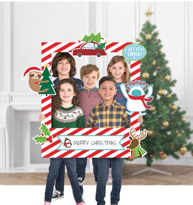 Giant Customizable Christmas Photo Frame Kit, 35-in, 15-pc Front_Flat