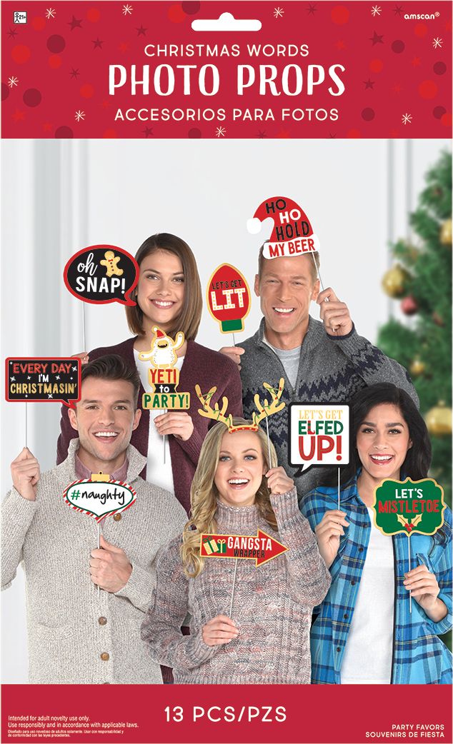 Christmas Photo Booth Props, 13-ct Front_Flat
