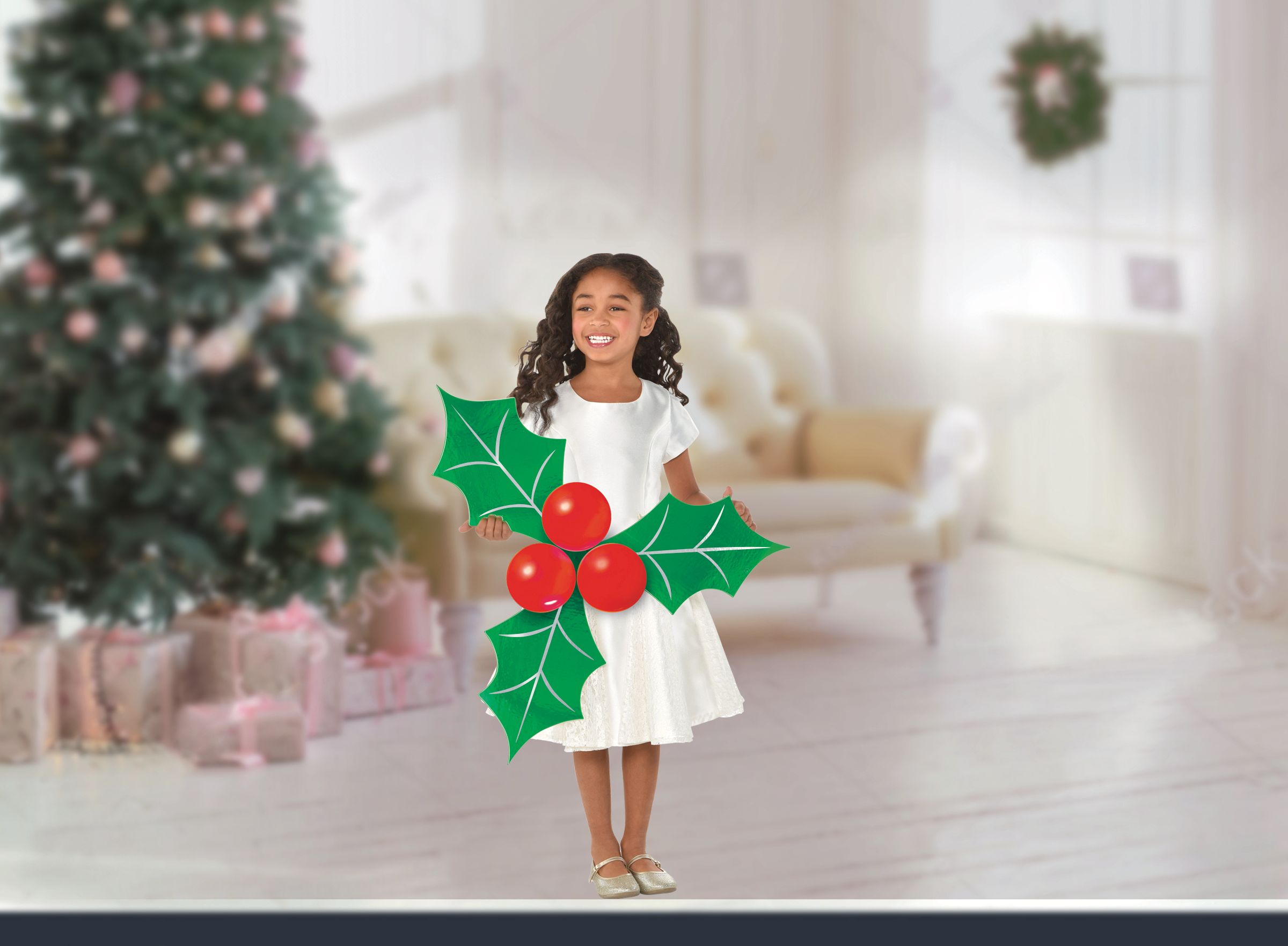 Holly Balloon Photo Booth Props Front_Flat