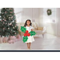 Holly Balloon Photo Booth Props Front_Flat