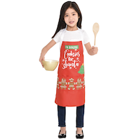 Cookies for Santa Child Apron Front_Flat