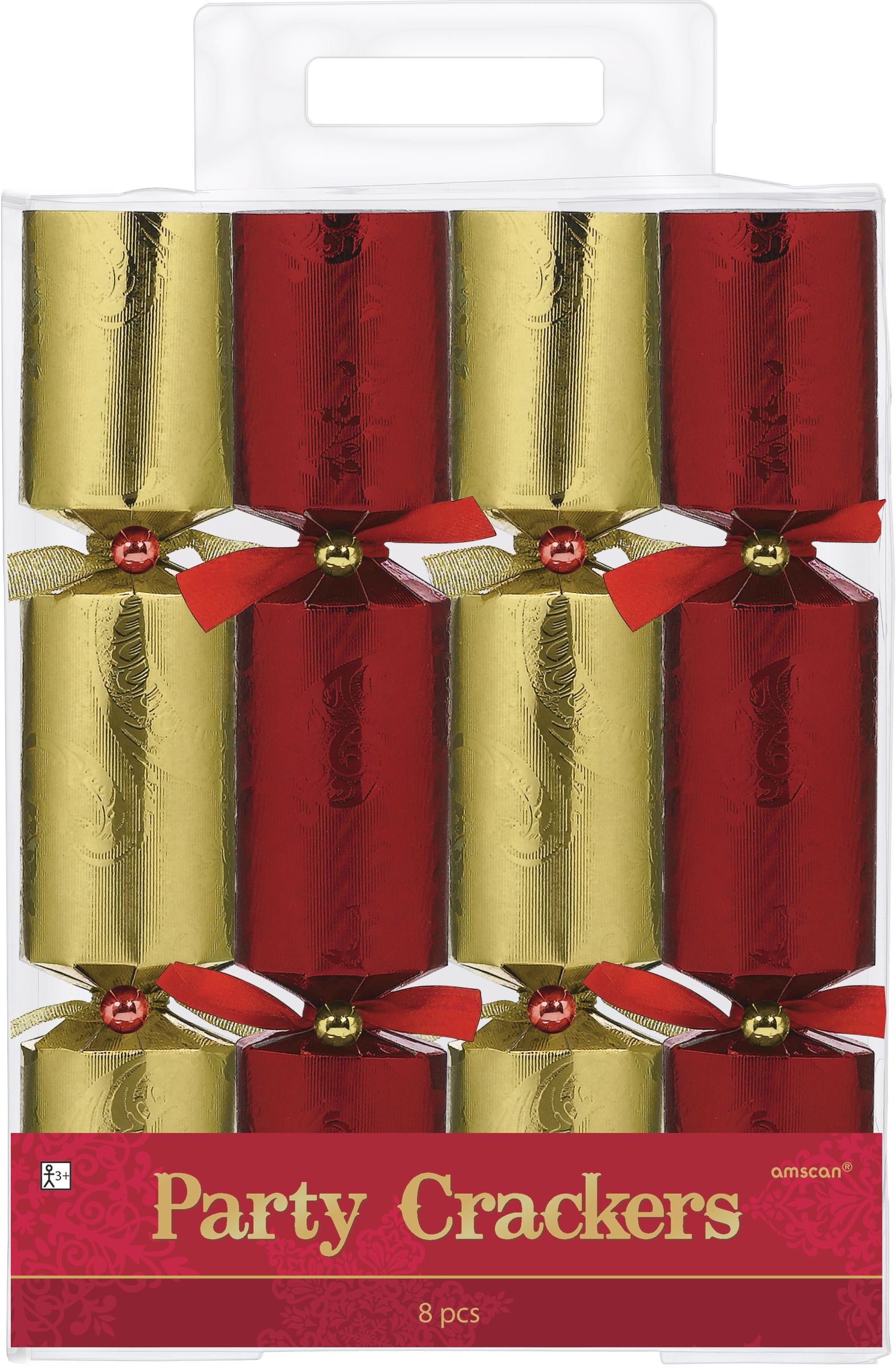 Classic Christmas Crackers, 8-pk Front_Flat