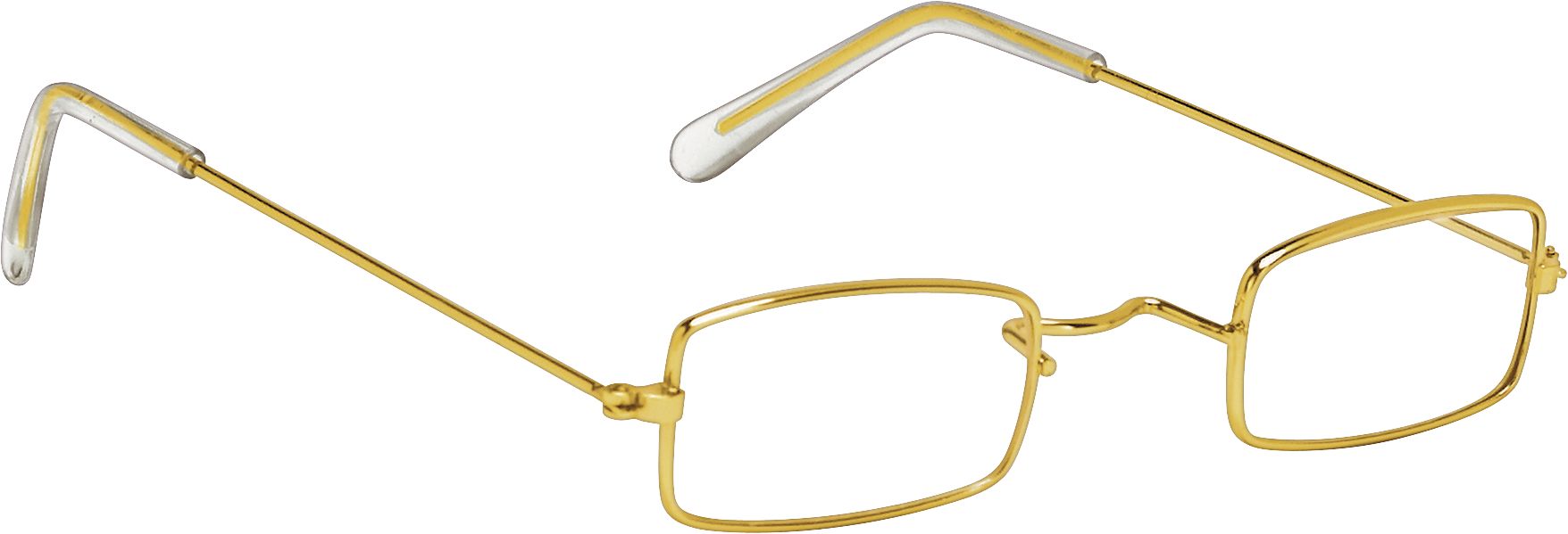 Santa Claus Wearable Glasses, Gold, One Size, for Christmas/Halloween Front_Angled_Right