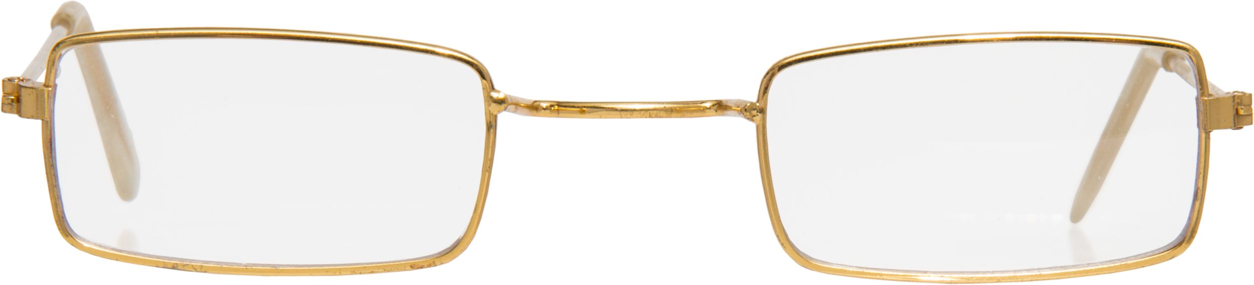 Santa Claus Wearable Glasses, Gold, One Size, for Christmas/Halloween Front_Flat