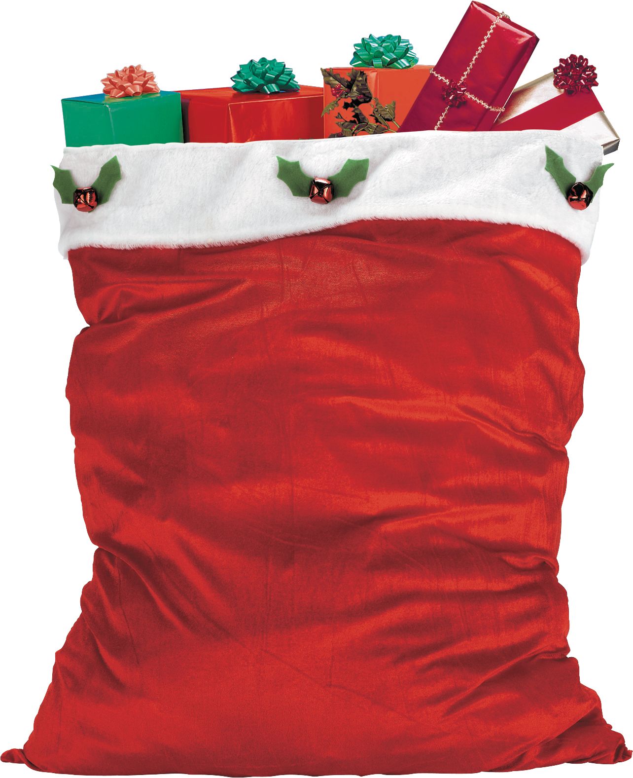 Santa Bag Front_Flat