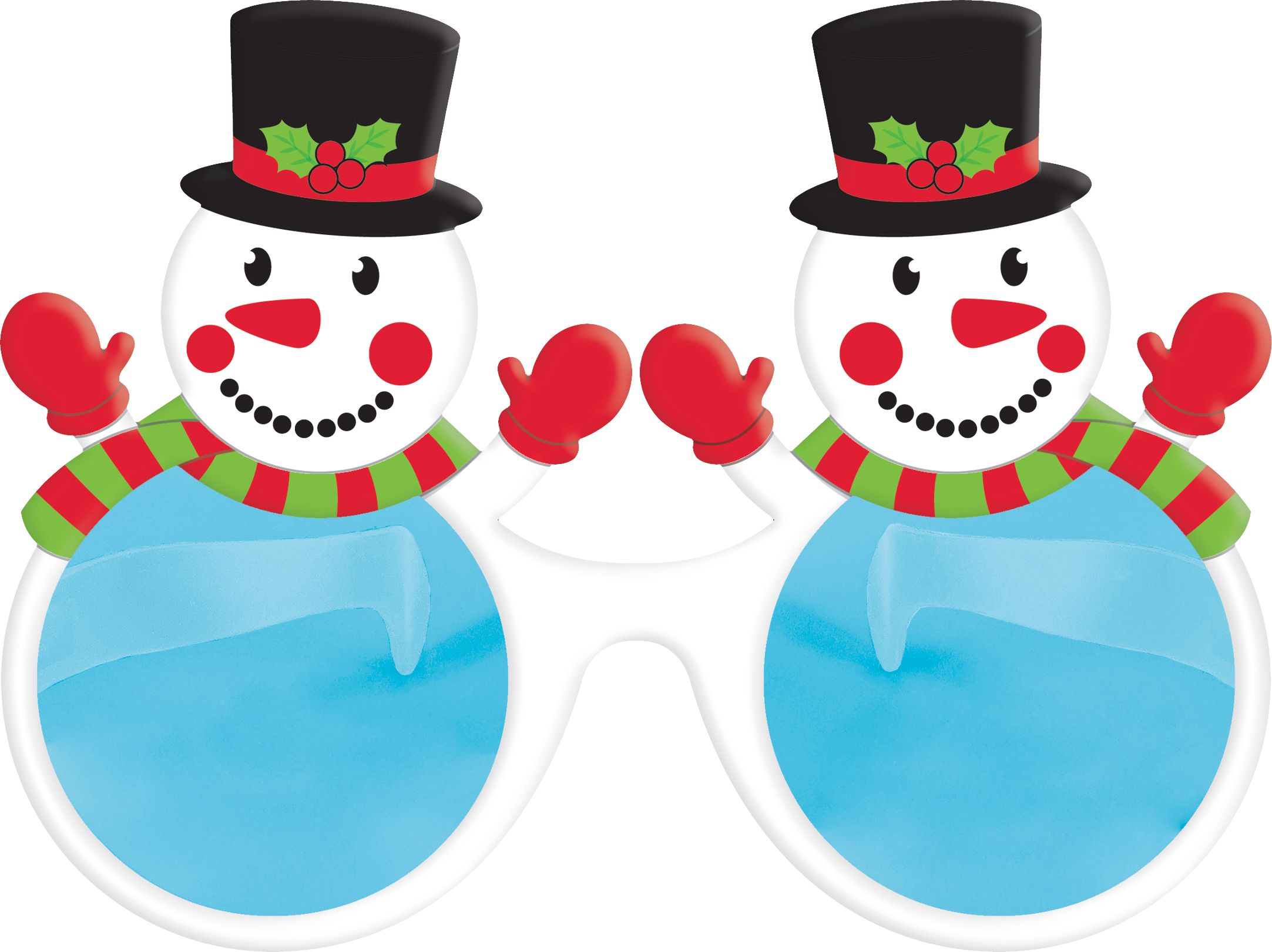 Lunettes de soleil bonhomme de neige Front_Flat