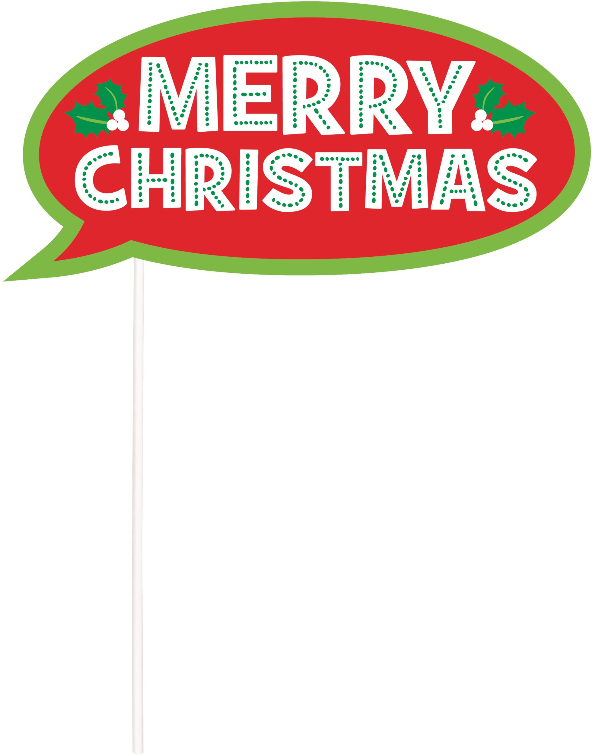 Christmas Photo Booth Props, 21-pc Front_Flat