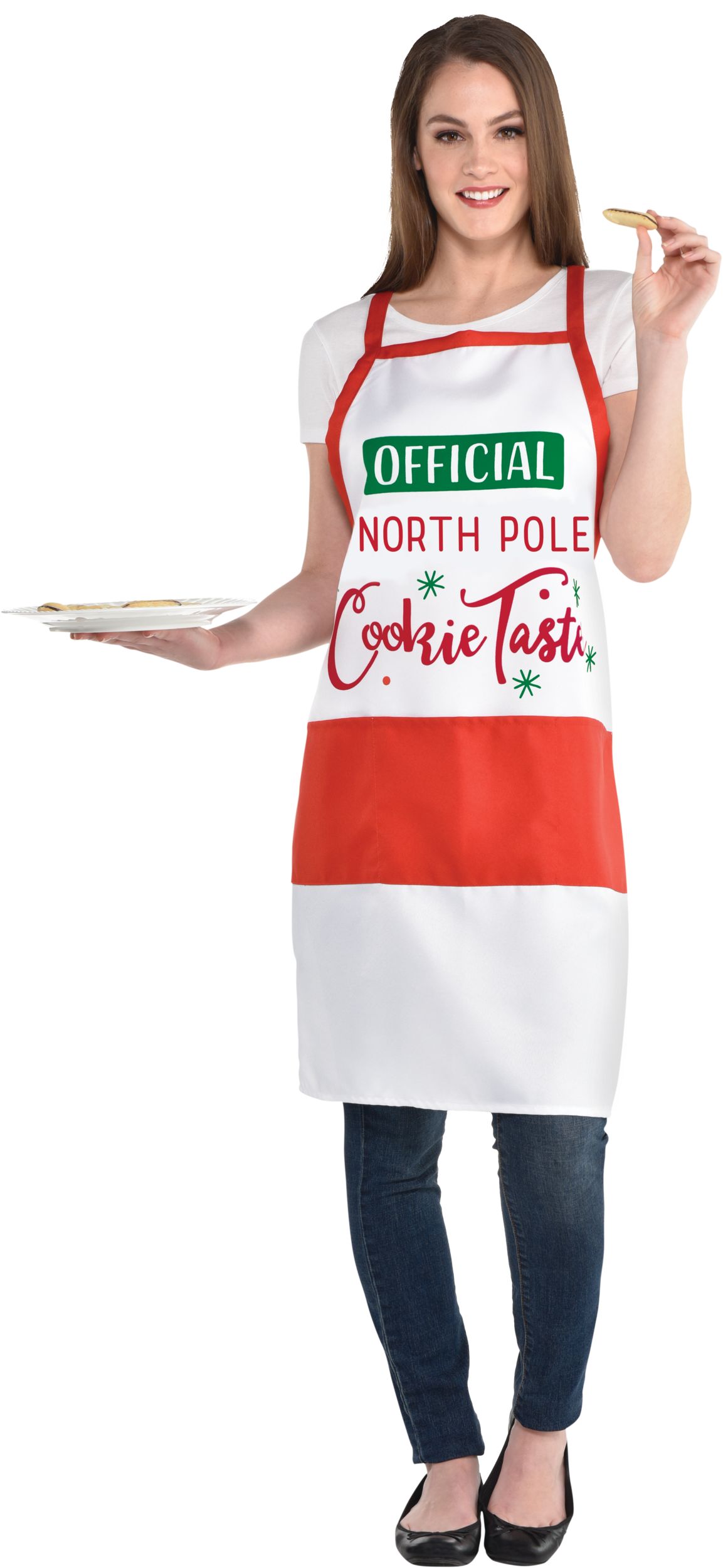 Official Cookie Taster Adult Apron Front_Flat