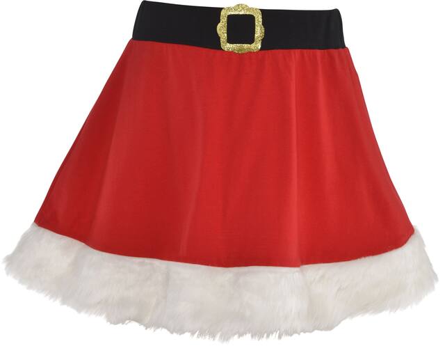 Jupe de mère Noël pour adulte Front_Flat