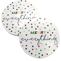 Merry Everything Coasters, 8-pk Front_Flat