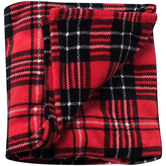 Traditional Red Plaid Blanket Party City