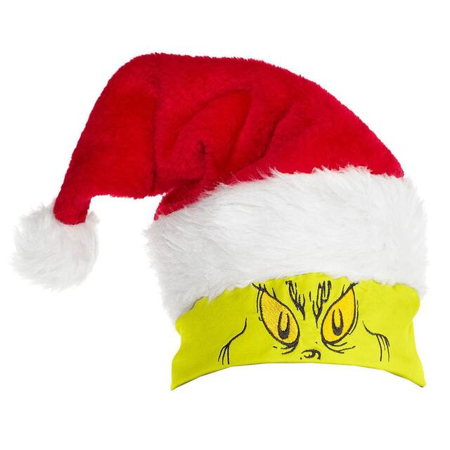 Chapeau de Père Noël, yeux du Grincheux Front_Flat