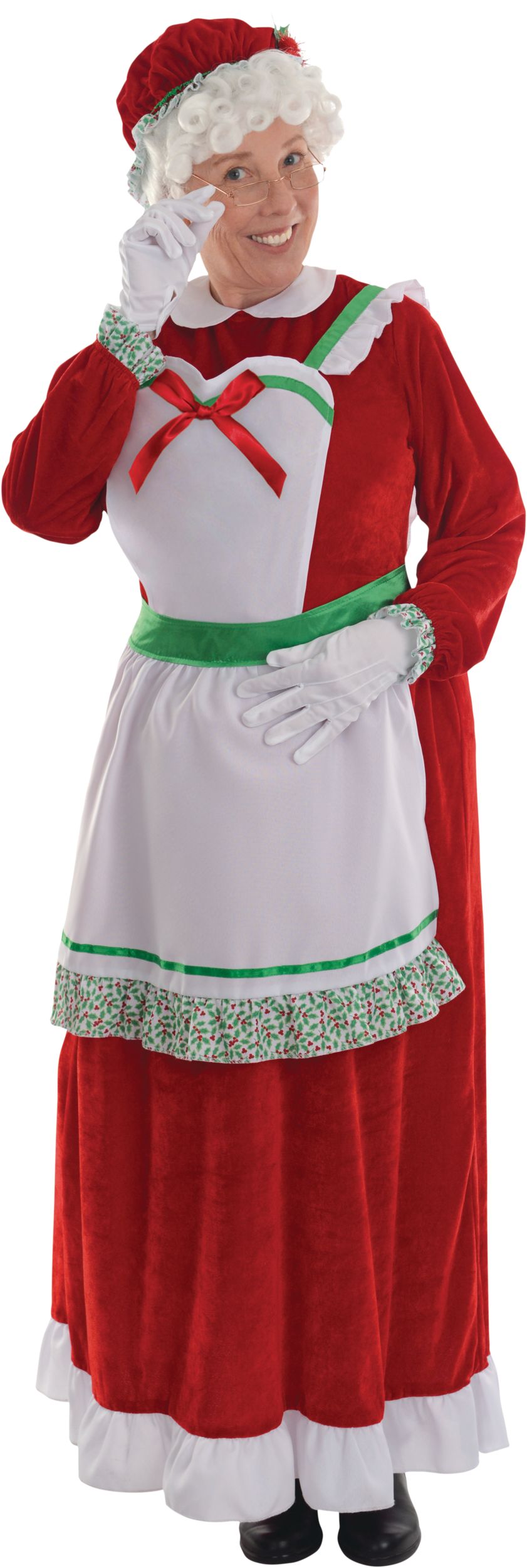 Womens Mrs Claus Costume, Ms Claus Dress
