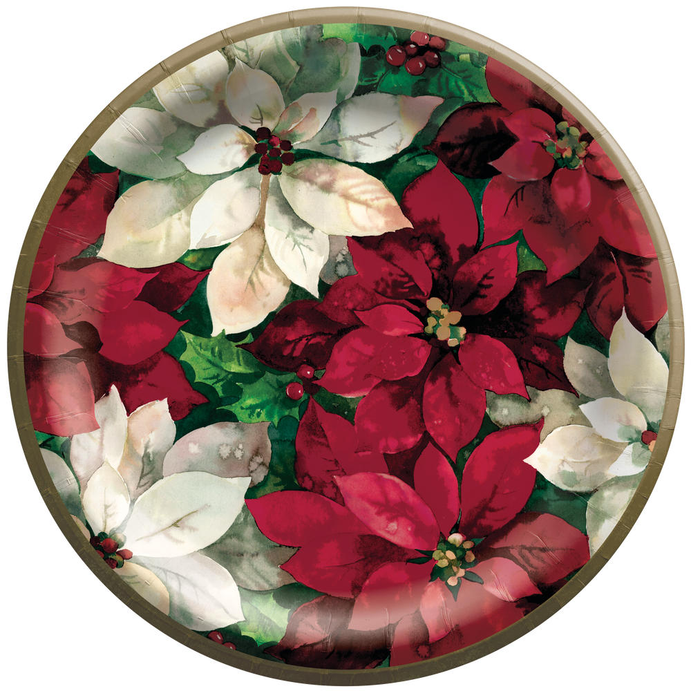 Poinsettia plates outlet