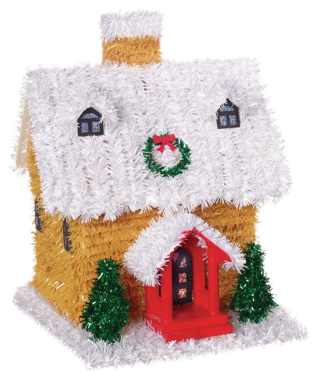 Tinsel Gingerbread House Front_Angled_Right
