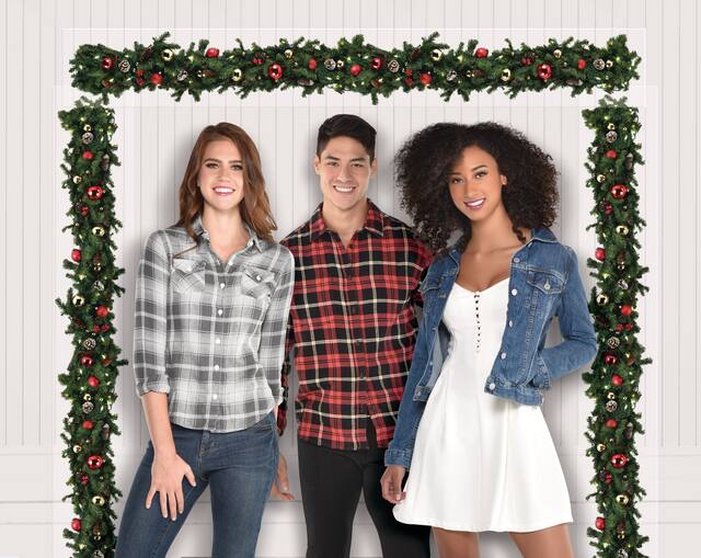 Pine Garland Scene Setter Add On Front_Flat