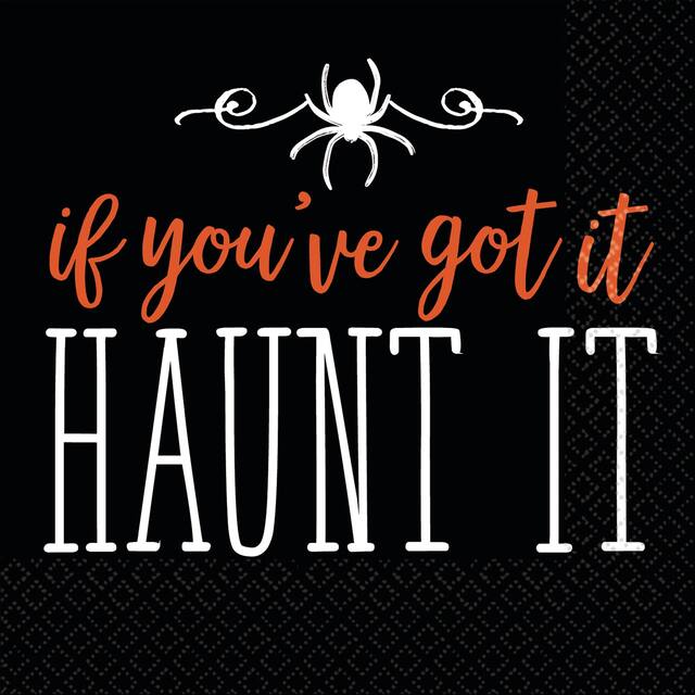 Haunt It Beverage Napkins, 16-pk Overhead_Flat