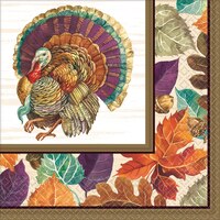 Traditional Thanksgiving Lunch Napkins, 16-pk Front_Flat