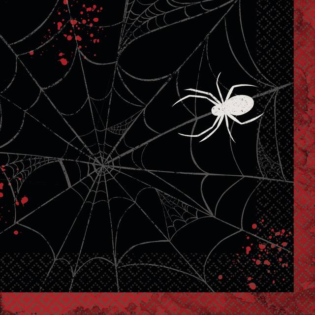 Dark Manor Lunch Napkins, 16-pk Overhead_Flat