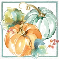 Painted Fall Lunch Paper Napkins, 16-pk Front_Flat