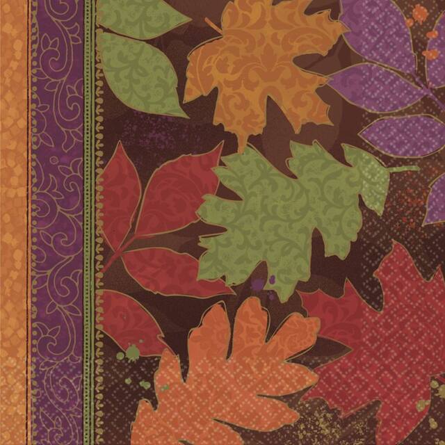 Serviettes de table Fall Forward, motif automnal, paq. 16 Front_Flat