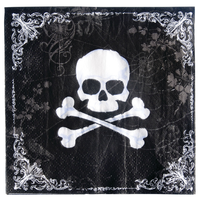 Skull & Bones Beverage Napkins Front_Flat