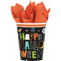 Happy Halloween Paper Cups, 50-pk Front_Flat