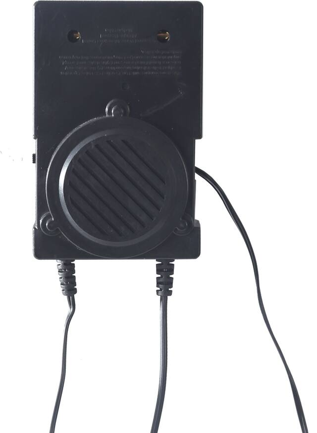 Haunted Sound FX Box with Batteries, Black, 4-in, Indoor/Outdoor Decoration for Halloween Front_Flat