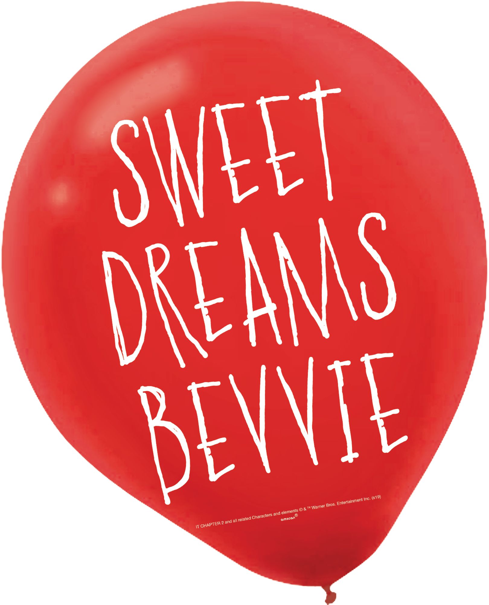 IT "Time to Float" Latex Balloons, Red, 24-in, 2-pk, Indoor Decoration for Halloween Front_Flat