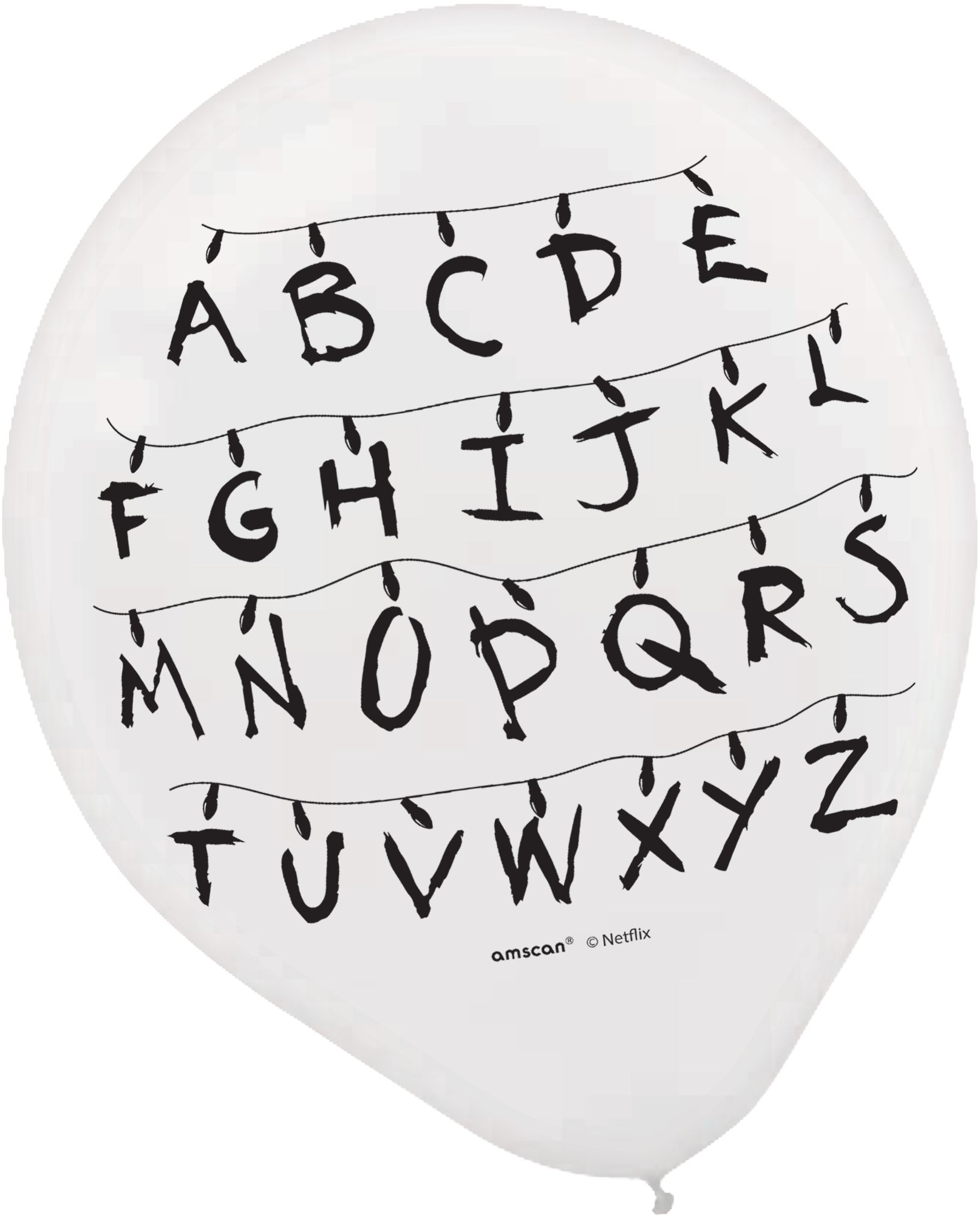 Stranger Things Balloons, 6-pc Front_Flat