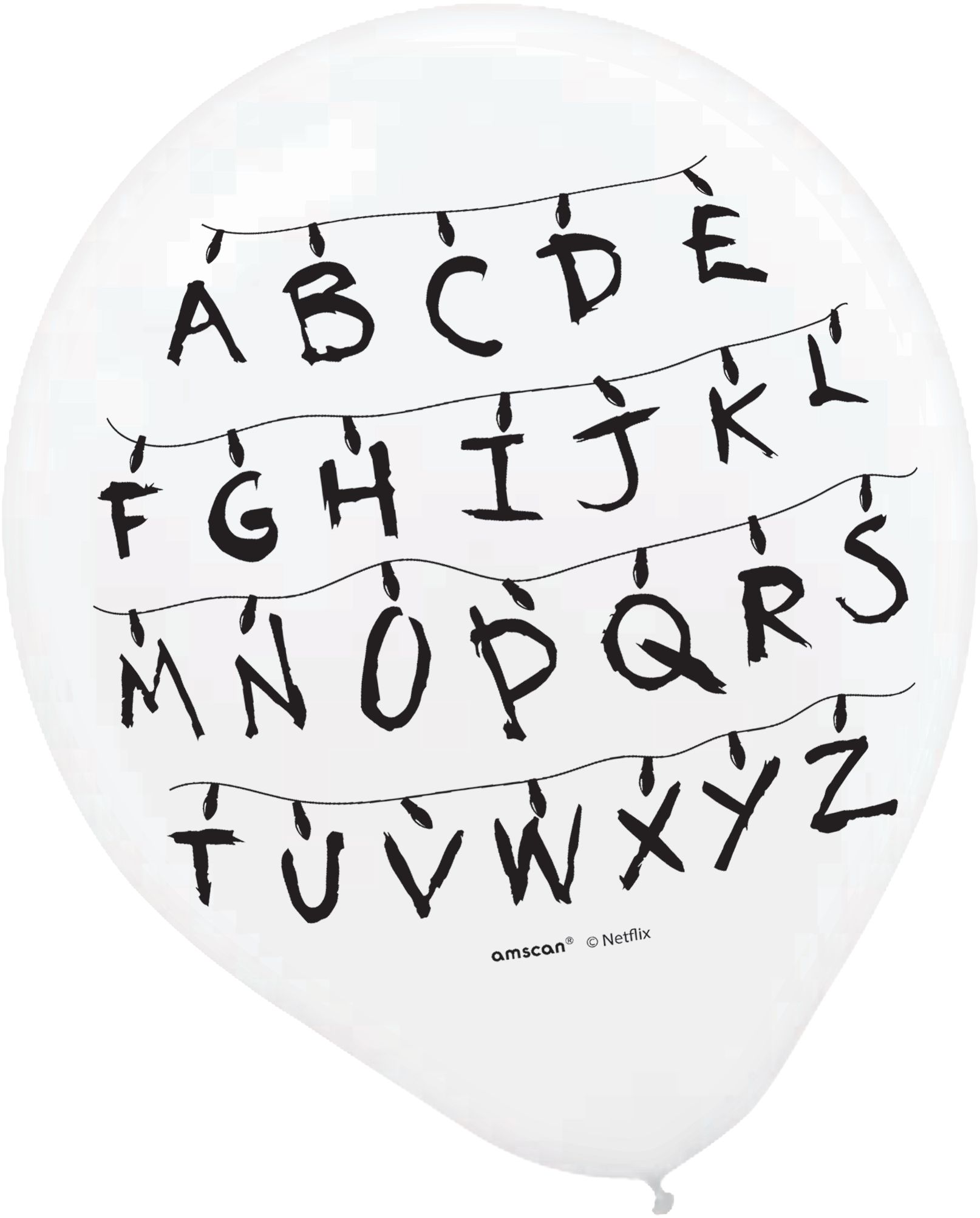 Stranger Things Balloons, 6-pc Front_Flat