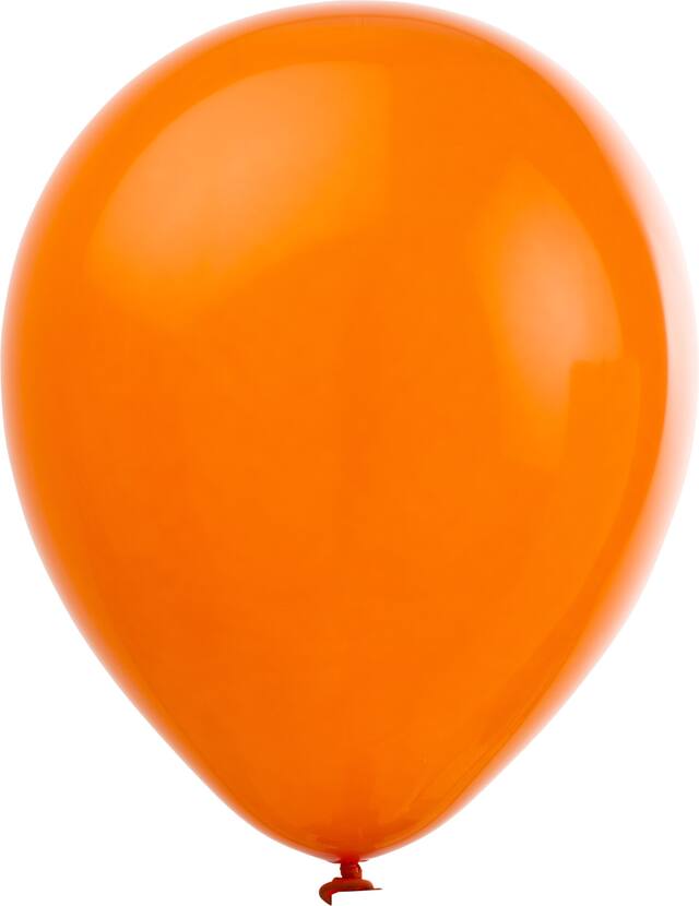Ballons en latex, noir/orange, 12 po, paq. 15, décorations d'intérieur pour l'Halloween Front_Flat