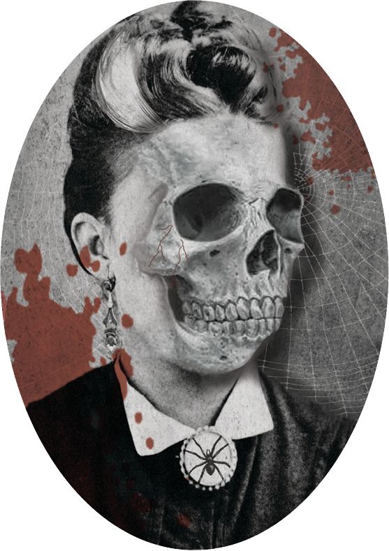 Frame and Picture Cutouts, Black/White, 9-in, 30-pk, Indoor Decoration for Halloween Front_Flat
