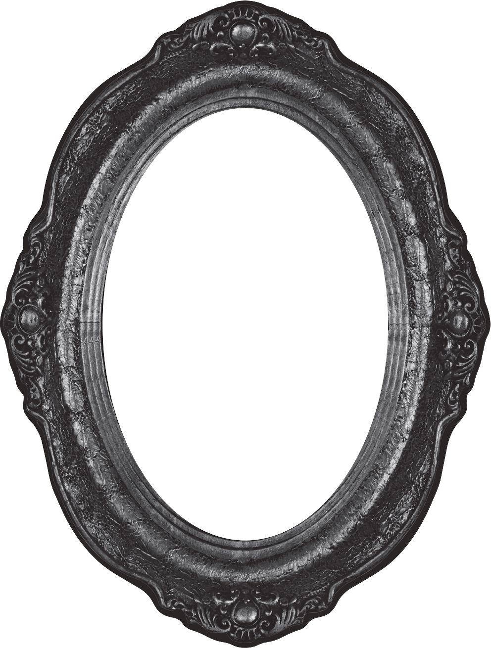Frame and Picture Cutouts, Black/White, 9-in, 30-pk, Indoor Decoration for Halloween Front_Flat