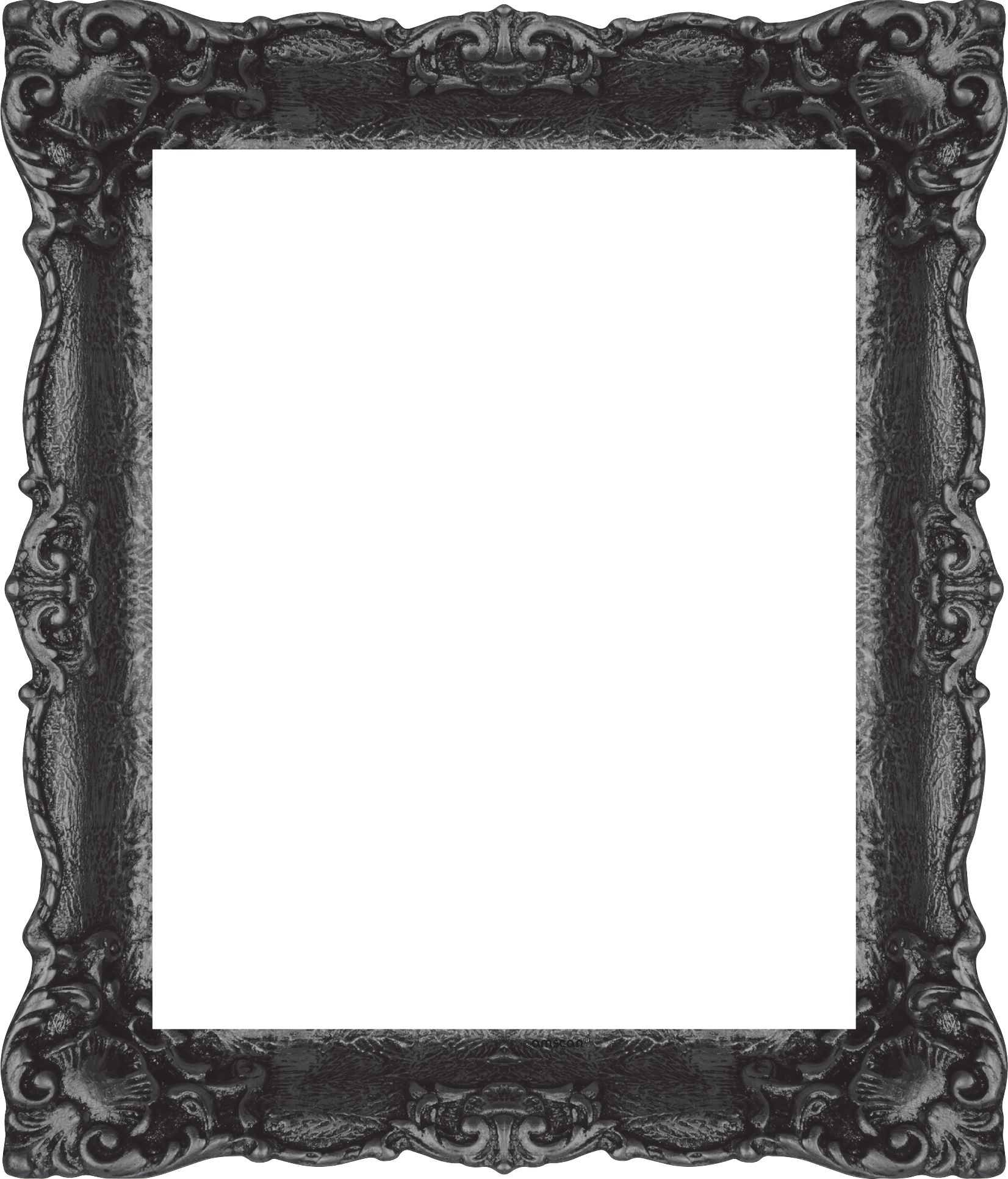 Frame and Picture Cutouts, Black/White, 9-in, 30-pk, Indoor Decoration for Halloween Front_Flat