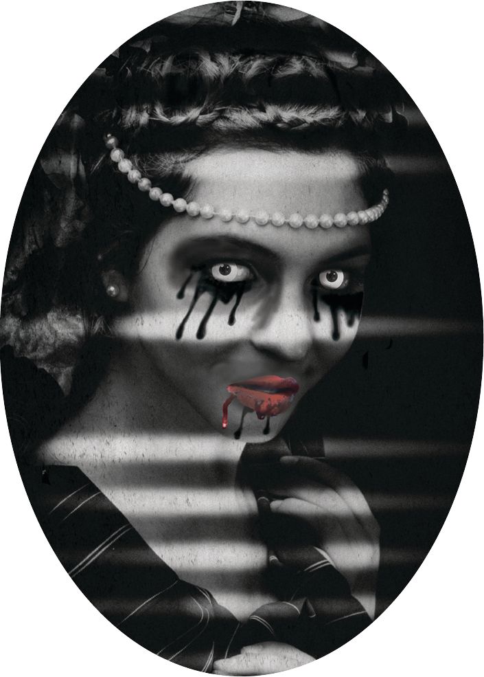 Frame and Picture Cutouts, Black/White, 9-in, 30-pk, Indoor Decoration for Halloween Front_Flat