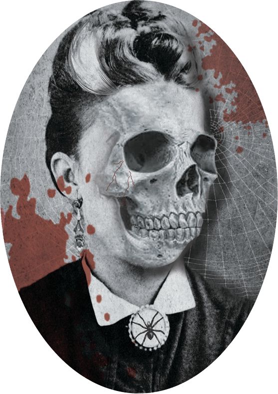 Frame and Picture Cutouts, Black/White, 9-in, 30-pk, Indoor Decoration for Halloween Front_Flat