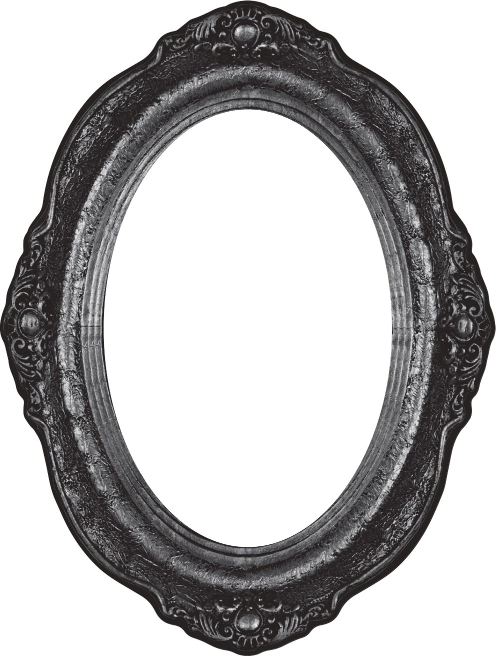 Découpes de cadres et de photos, noir/blanc, 9 po, paq. 30, décorations d'intérieur pour Halloween Front_Flat