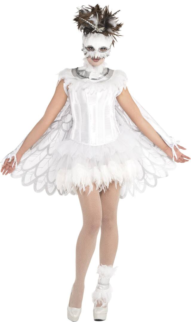 Col à plumes blanches Front_Flat