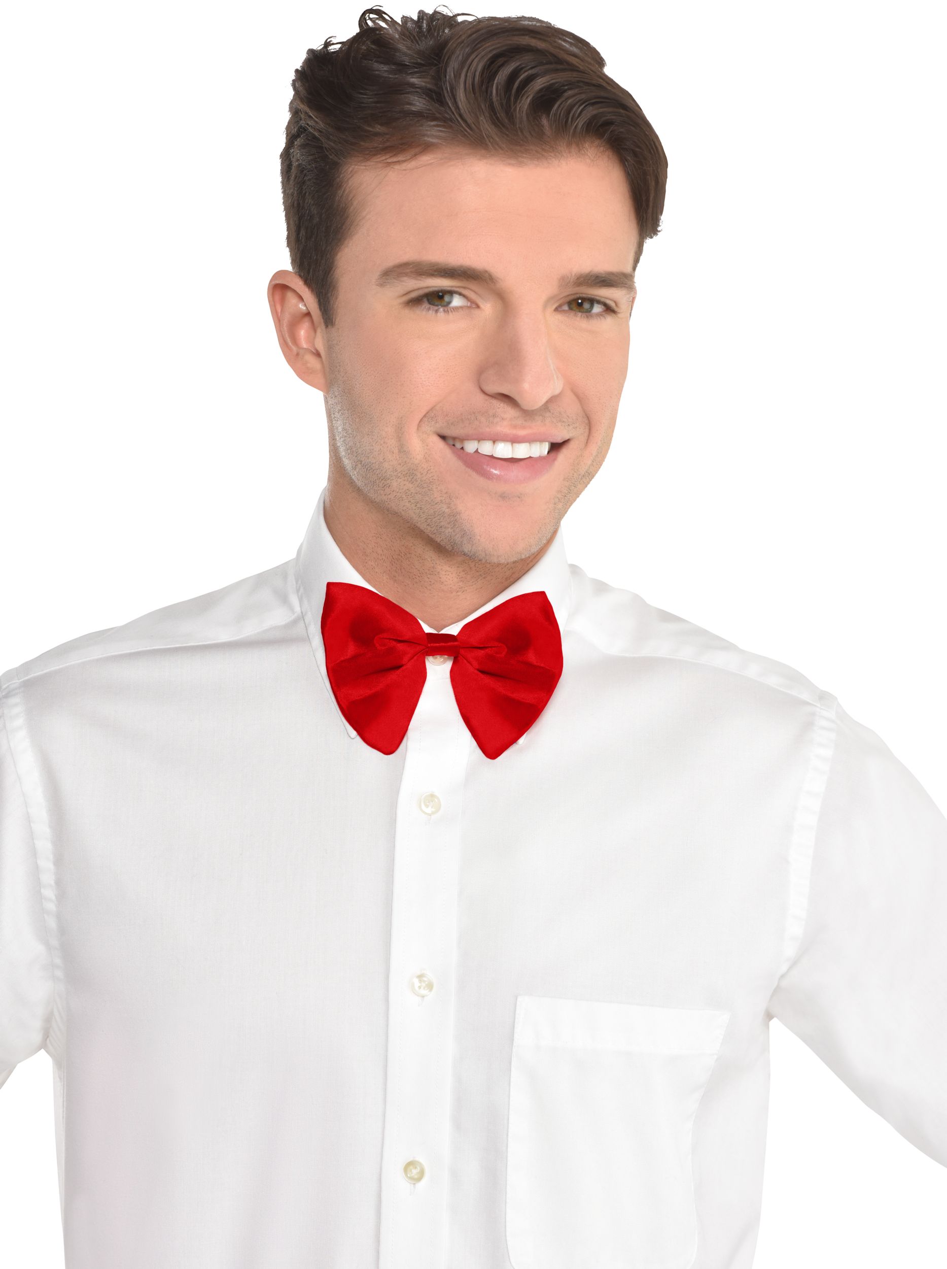 Classic Red Bow Tie Front_Flat
