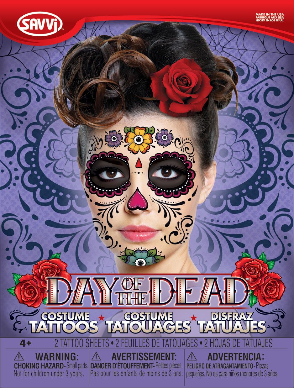Tatouages du Jour de la mort, 2&nbsp;pièces Front_Flat