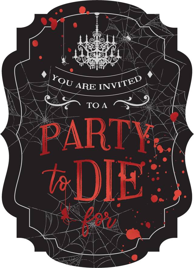 Dark Manor Invitations, 8-pk Front_Flat
