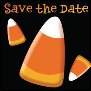 Halloween Party Postcard Invitations, 20-pcs Front_Flat