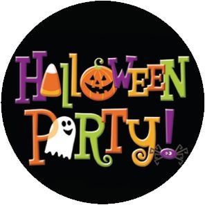 Halloween Party Postcard Invitations, 20-pcs Front_Flat