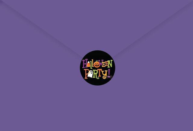 Halloween Party Postcard Invitations, 20-pcs Front_Flat