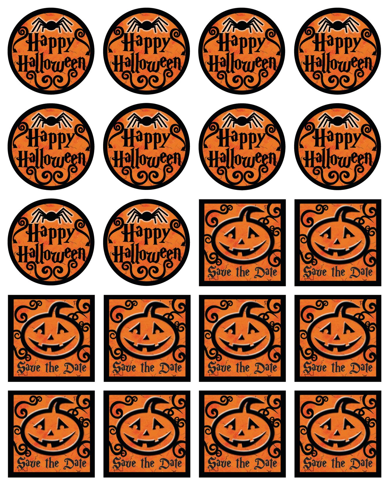 Gothic Greetings Halloween Invitations, 20-pk Front_Flat