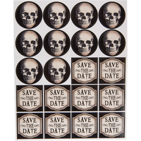 Boneyard Halloween Invitations, 20-pk Front_Flat
